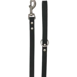 Adori Looplijn Vetleder Met Print - Hondenriem - 180x1.8 cm Zwart M/L