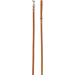 Adori Looplijn Vetleder Met Print - Hondenriem - 180x1.4 cm Cognac S