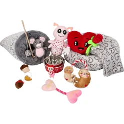 Adori Lovely Flostouw Heart - Hondenspeelgoed - 28 cm Multi-Color