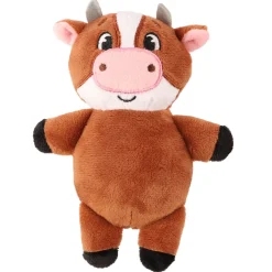 Adori Mini Koe - Hondenspeelgoed - 15x11 cm Bruin