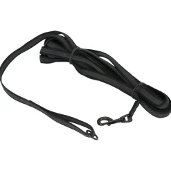 Adori Nylon Anti-Sliplijn Met Handvat - Hondenriem - 1000x2 cm Zwart L