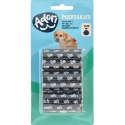 Adori Poepzakjes Navulling - Hondenpoepzakjes - Zwart 3x20