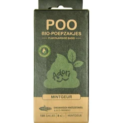 Adori Poo Bio-Poepzakjes - Hondenpoepzakjes - 22x32 cm 8x15 Mintgeur