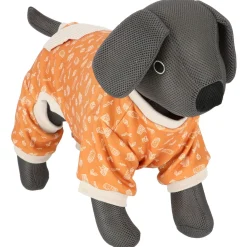 Adori Pyjama Bao Oranje&Beige - Hondenkleding