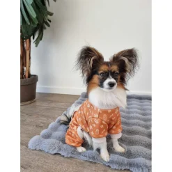 Adori Pyjama Bao Oranje&Beige - Hondenkleding