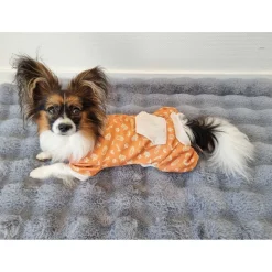 Adori Pyjama Bao Oranje&Beige - Hondenkleding