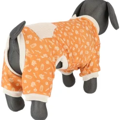 Adori Pyjama Bao Oranje&Beige - Hondenkleding