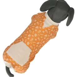 Adori Pyjama Bao Oranje&Beige - Hondenkleding