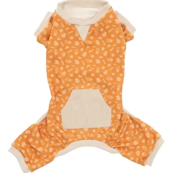 Adori Pyjama Bao Oranje&Beige - Hondenkleding