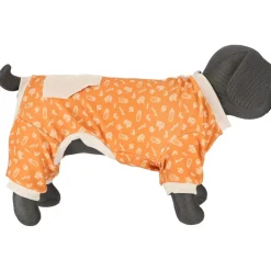 Adori Pyjama Bao Oranje&Beige - Hondenkleding