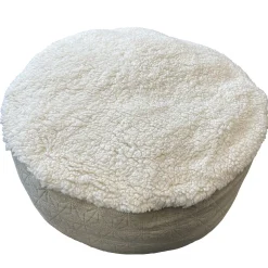 Adori Rond Kussen Myla - Kattenkussen - Ø60x18 cm Beige Groen