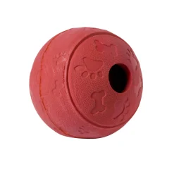 Adori Rubber Speeltje Voerbal - Hondenspeelgoed - Ø7 cm Rood
