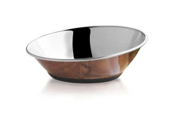 Adori Rvs Voerbak Non-Slip S Bruin - Kattenvoerbak