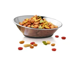 Adori Rvs Voerbak Non-Slip S Bruin - Kattenvoerbak