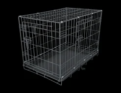 Adori Safety+ Bench Met 2 Deuren Grijs - Hondenbench