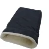 Adori Slaapzak Supersoft - Kattenbed - 55x35x25 cm Donkergrijs Wit