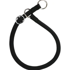 Adori Sliphalsband Rond Met Stop Zwart - Hondenhalsband