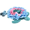Adori Snackmat Schildpad - Hondenspeelgoed - 37x19.5 cm Groen Blauw Pink