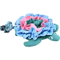 Adori Snackmat Schildpad - Hondenspeelgoed - 37x19.5 cm Groen Blauw Pink