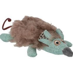 Adori Speelgoed Fluff Muis - Kattenspeelgoed - 12.5x7x3 cm Bruin