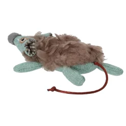 Adori Speelgoed Fluff Muis - Kattenspeelgoed - 12.5x7x3 cm Bruin