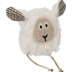 Adori Speelgoed Fluff Muisje - Kattenspeelgoed - 15x10x3 cm Wit