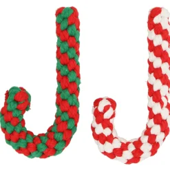 Adori Speelgoed Kerst Zuurstok - Hondenspeelgoed - 10x9 cm Multi-Color