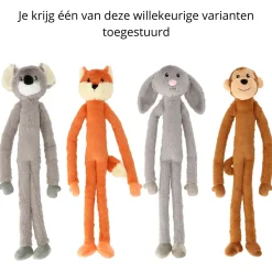 Adori Speelgoed Wildlife Mix Xl - Hondenspeelgoed - 70 cm Assorti
