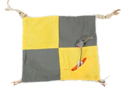 Adori Speelkleed Kat - Kattenspeelgoed - 40x40 cm Grijs Geel