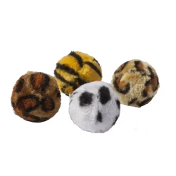 Adori Speeltje Bal Dierenprint - Kattenspeelgoed - Ø4 cm Assorti