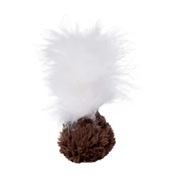 Adori Speeltje Bal Met Veren - Kattenspeelgoed - Assorti 2 stuks