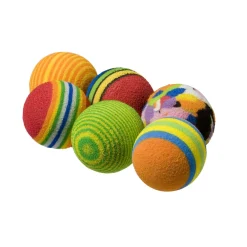 Adori Speeltje Bal Regenboog - Kattenspeelgoed - Multi-Color 6 stuks