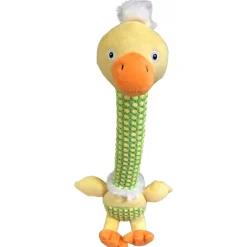 Adori Speeltje Eend - Flamingo - Hondenspeelgoed - 43x20 cm Multi-Color