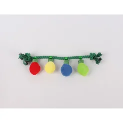 Adori Speeltje Feest Touw Slinger - Hondenspeelgoed - 38 cm Multi-Color Kerst