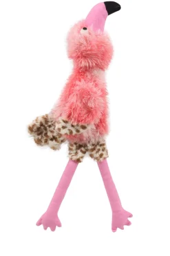 Adori Speeltje Skinny Flamingo Met Piep - Hondenspeelgoed - 51 cm Assorti