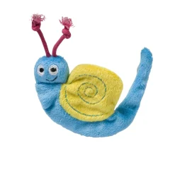 Adori Speeltje Slak - Kattenspeelgoed - Blauw Geel per stuk