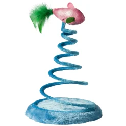 Adori Speeltje Toren Met Vis - Kattenspeelgoed - 21 cm Blauw