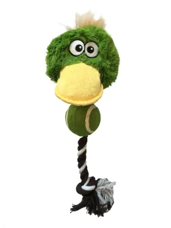 Adori Speeltje Vogel Flostouw & Bal - Hondenspeelgoed - 40 cm Assorti