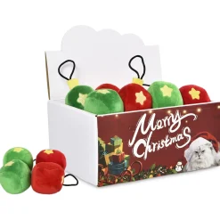 Adori Speeltje Xmas Kattenbal - Kattenspeelgoed - 11.5x4.5 cm Assorti