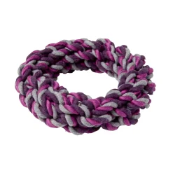 Adori Speeltouw Ring 280 Gram - Hondenspeelgoed - Ø19 cm Paars