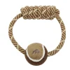 Adori Speeltouw Rond Met Bal - Hondenspeelgoed - 20 cm Beige Bruin