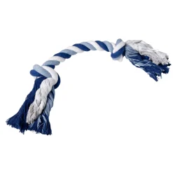 Adori Speeltouw Super 390 Gram - Hondenspeelgoed - 60 cm Blauw Wit