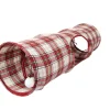 Adori Speeltunnel Kat Ruit - Kattenspeelgoed - 90x25 cm Rood Wit Zwart