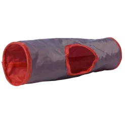 Adori Speeltunnel Knaag - Speelgoed - Ø8x28 cm Grijs Rood
