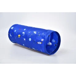 Adori Speeltunnel Space - Kattenspeelgoed - Ø25x60 cm Blauw