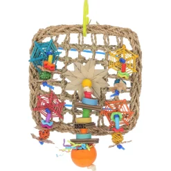 Adori Spider Web Play Wall - Vogelspeelgoed - 23x18 cm Multi-Color