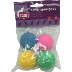 Adori Spons Ballen - Kattenspeelgoed - Assorti 4 stuks