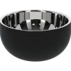 Adori Voerbak Dubbelwandig Bijou - Hondenvoerbak - Ø15.5x8 cm Zwart