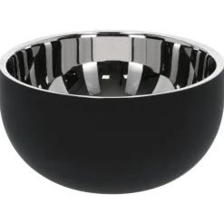 Adori Voerbak Dubbelwandig Bijou - Hondenvoerbak - Ø15.5x8 cm Zwart