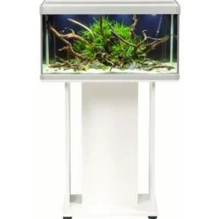 Akvastabil Kast Family  Aquarium 60 - Aquariummeubel - 60x30x32 cm Wit Zilvergrijs